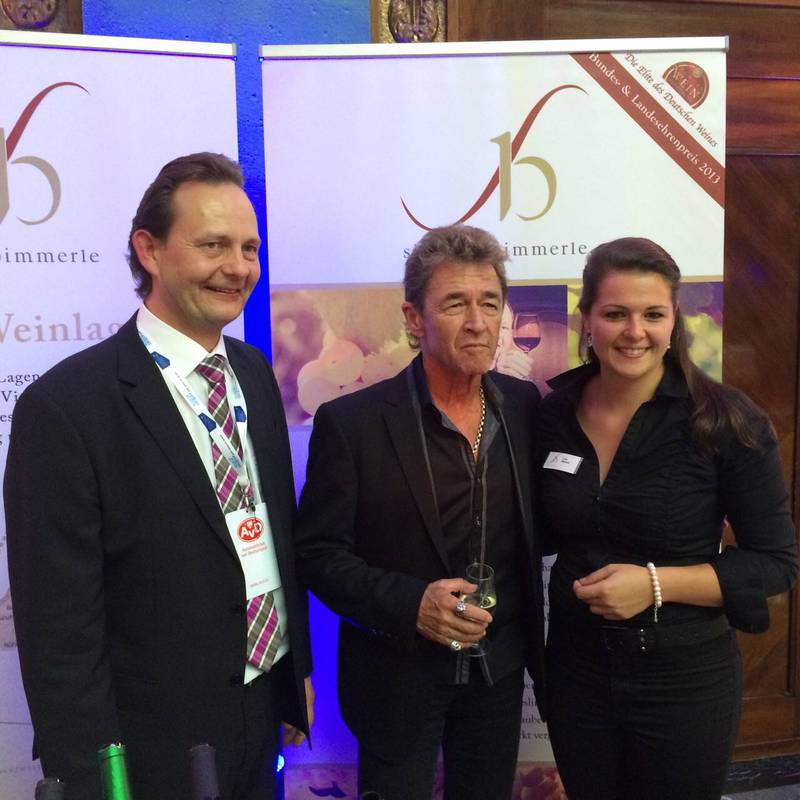 Bild von links: Siegbert Bimmerle, Peter Maffay und Lisa Mnnle