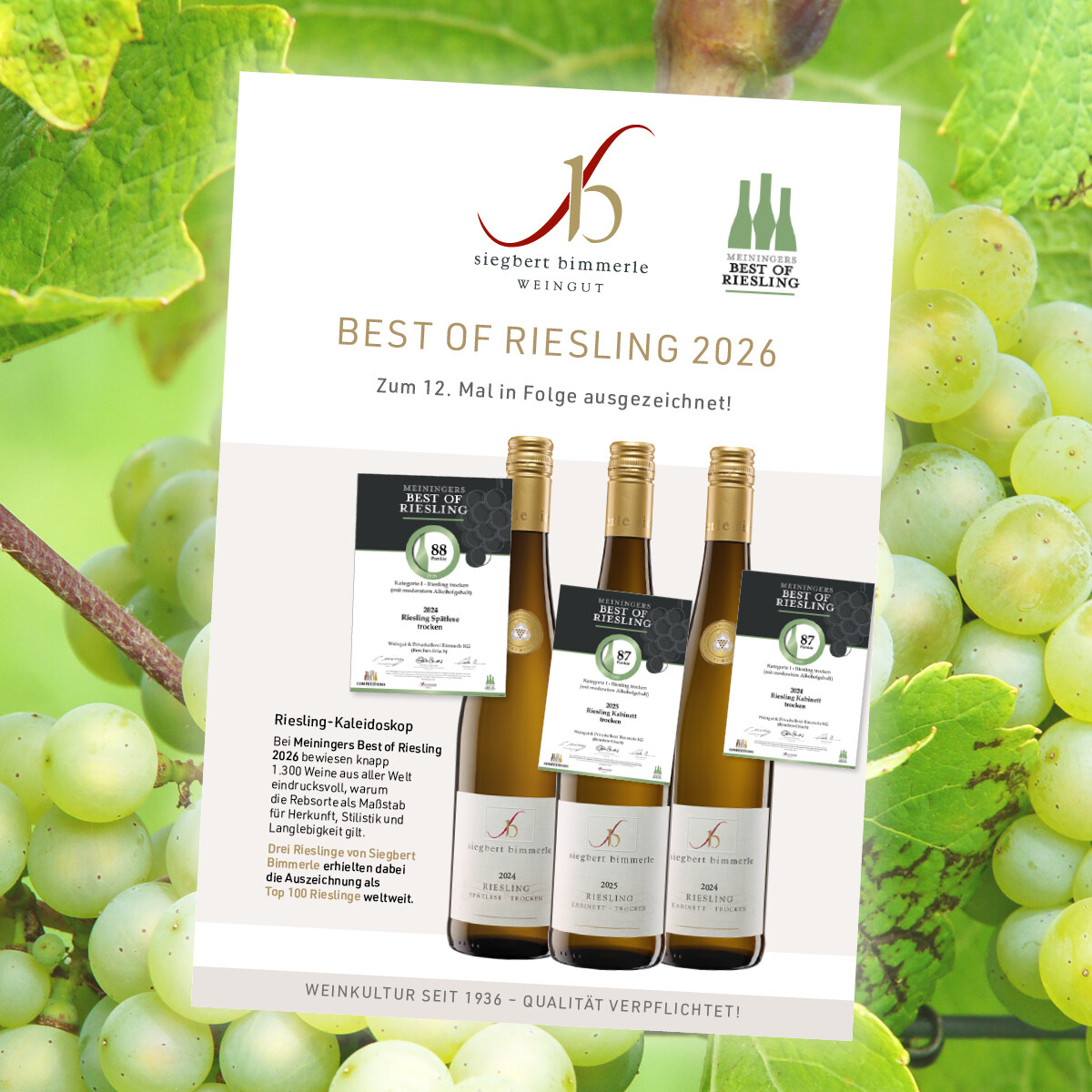 Auszeichung Meiningers Best of Riesling
2026